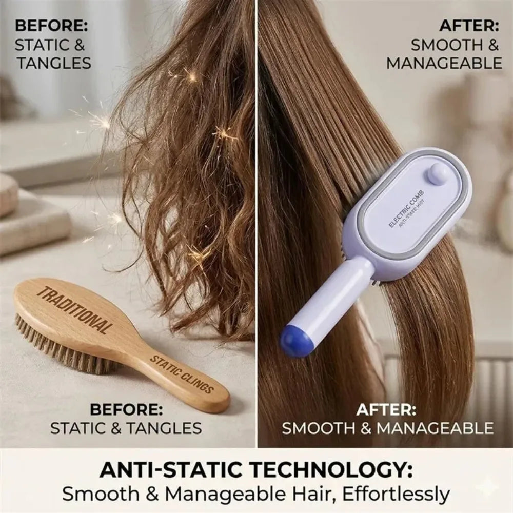 Easy-Clean Massage Hair Brush – Mist & Head Care