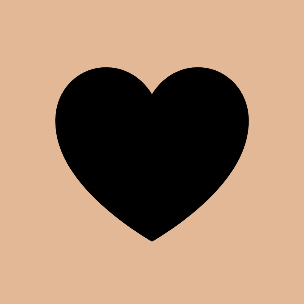 Schwarzes Herz Icon